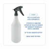 Boardwalk Chemical-Resistant Trigger Sprayer 320CR, 7.25" Tube, Fits 16 oz to 24 oz Bottles, Gray, 24/Carton