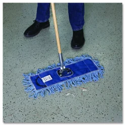 Boardwalk Clip-On Dust Mop Frame, 18 x 5, Zinc Plated, Black