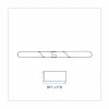 Boardwalk Clip-On Dust Mop Frame, 60 x 5, Zinc Plated, Black