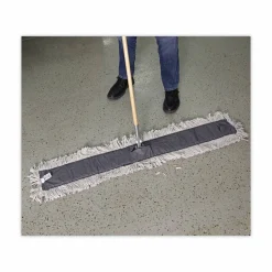 Boardwalk Clip-On Dust Mop Frame, 60 x 5, Zinc Plated, Black