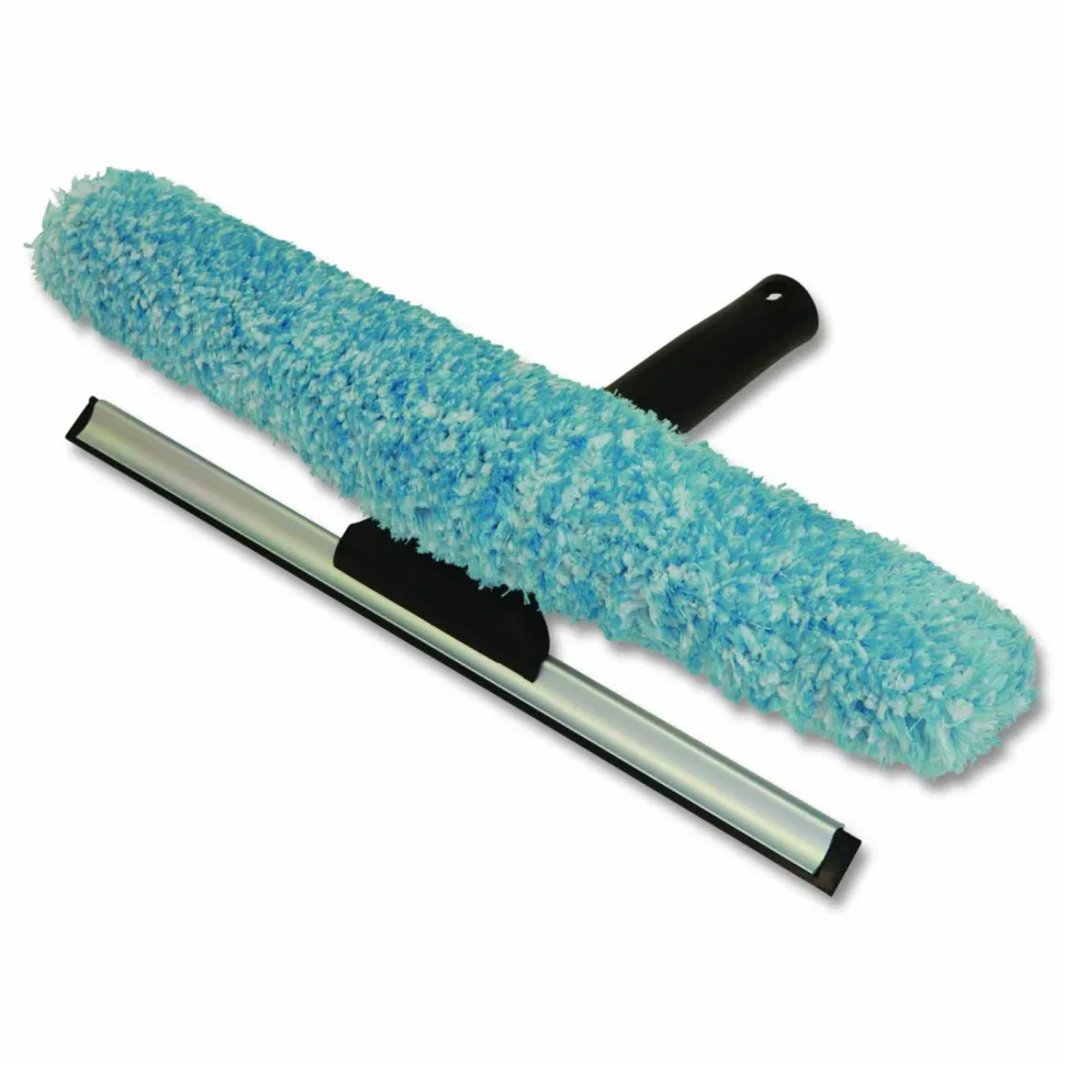 Boardwalk Combo Window Washer and Squeegee, 12" Wide Blade, Black