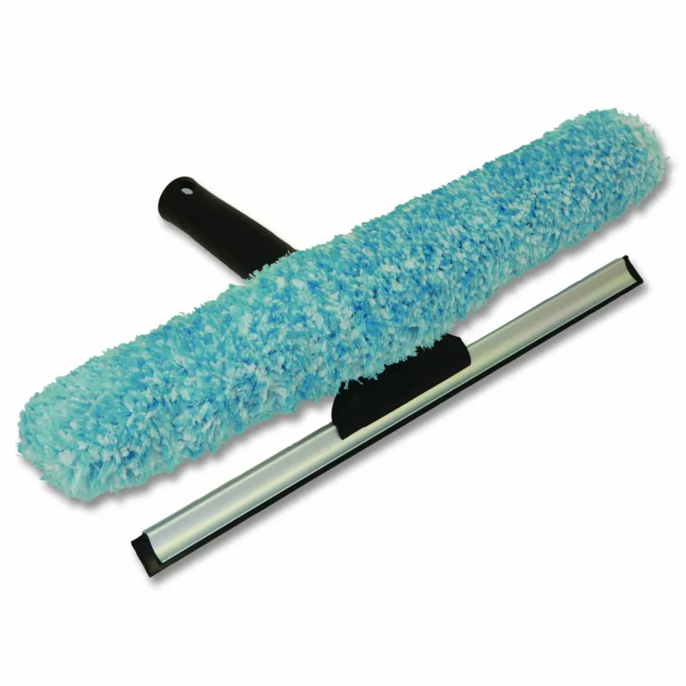 Boardwalk Combo Window Washer and Squeegee, 12" Wide Blade, Black