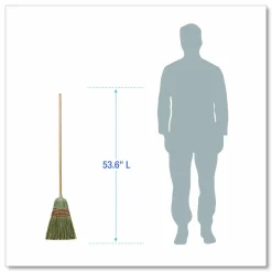 Boardwalk Corn/Fiber Brooms, Corn/Yucca Bristles, 53.5