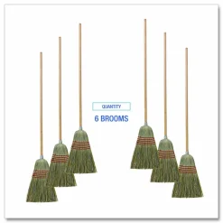 Boardwalk Corn/Fiber Brooms, Corn/Yucca Bristles, 53.5