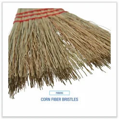 Boardwalk Corn Fiber Lobby/Toy Broom, Corn Fiber Bristles, 39
