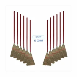 Boardwalk Corn Fiber Lobby/Toy Broom, Corn Fiber Bristles, 39