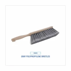 Boardwalk Counter Brush, Gray Flagged Polypropylene Bristles, 4.5