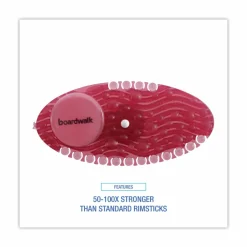 Boardwalk Curve Solid Air Freshener, Spiced Apple, Red, 10/Box