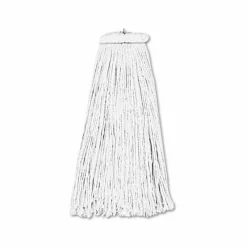 Boardwalk Cut-End Lie-Flat Wet Mop Head, Rayon, 16oz, White