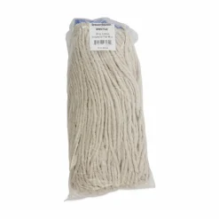 Boardwalk Cut-End Lie-Flat Wet Mop Head, Cotton, 16oz, White