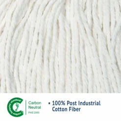 Boardwalk Cut-End Wet Mop Head, Cotton, #24, White