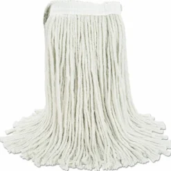 Boardwalk Cut-End Wet Mop Head, Cotton, #24, White