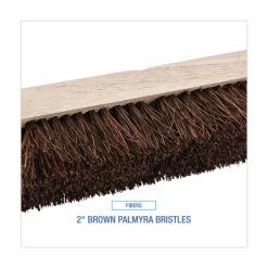 Boardwalk Deck Brush Head, 2" Brown Palmyra Fiber Bristles, 10" Brush