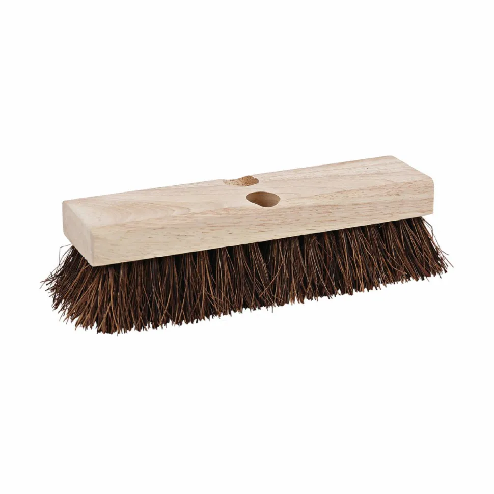 Boardwalk Deck Brush Head, 2" Brown Palmyra Fiber Bristles, 10" Brush