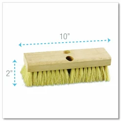 Boardwalk Deck Brush Head, 2" White Tampico Fiber Bristles, 10" Brush