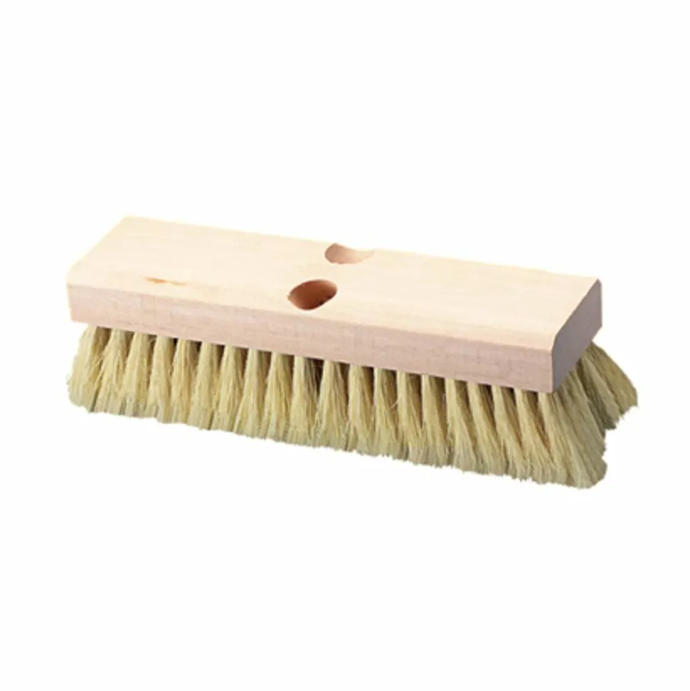 Boardwalk Deck Brush Head, 2" White Tampico Fiber Bristles, 10" Brush