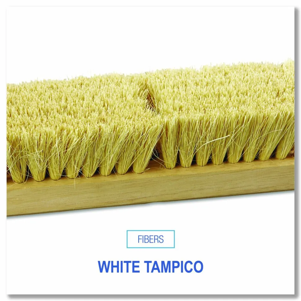 Boardwalk Deck Brush Head, 2" White Tampico Fiber Bristles, 10" Brush