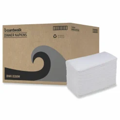 Boardwalk Dinner Napkin, 2-Ply, 17 x 15, White, 100/Pack, 30 Packs/Carton