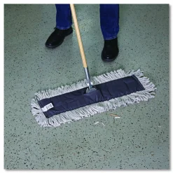 Boardwalk Disposable Dust Mop Head, Cotton, 18w x 5d