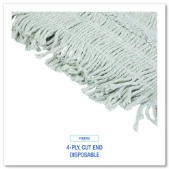 Boardwalk Disposable Dust Mop Head, Cotton, 18w x 5d