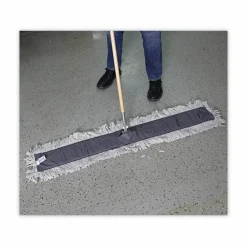 Boardwalk Disposable Dust Mop Head, Cotton/Synthetic Fibers, 48 x 5, White