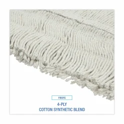 Boardwalk Disposable Dust Mop Head, Cotton/Synthetic Fibers, 48 x 5, White