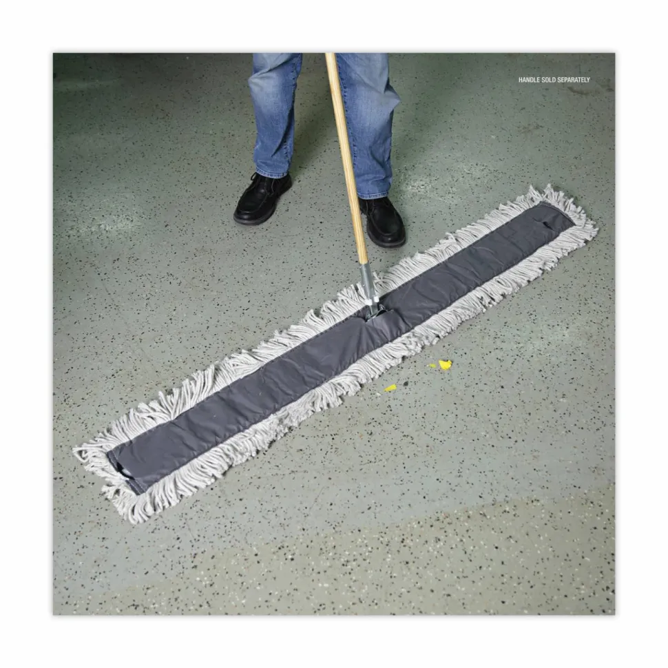 Boardwalk Disposable Dust Mop Head, Cotton, Cut-End, 60 x 5