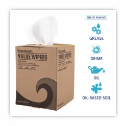 Boardwalk DRC Wipers, Centerpull, 10 x 11.5, White, 200/Carton