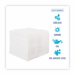 Boardwalk DRC Wipers, 12 x 13, White, 56 Bag, 18 Bags/Carton