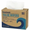 Boardwalk DRC Wipers, 9.33 x 16.5, White, 100 Dispenser Packs, 9 Dispenser Packs/Carton