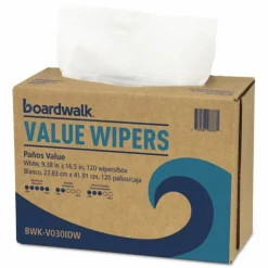 Boardwalk DRC Wipers, 9.33 x 16.5, White, 100 Dispenser Packs, 9 Dispenser Packs/Carton