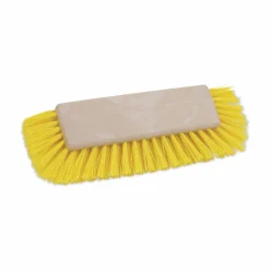 Boardwalk Dual-Surface Scrub Brush, Yellow Polypropylene Bristles, 10