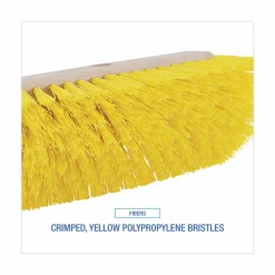 Boardwalk Dual-Surface Scrub Brush, Yellow Polypropylene Bristles, 10