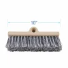Boardwalk Dual-Surface Vehicle Brush, Black Polypropylene Bristles, 10" Brush, Brown Plastic Handle