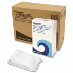 Boardwalk 180 Duster Refills, Soft Fluffy Fibers, White, 10 Dusters/Box, 4 Boxes/Carton