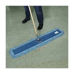 Boardwalk Dust Mop Head, Cotton/Synthetic Blend, 48" x 5", Blue