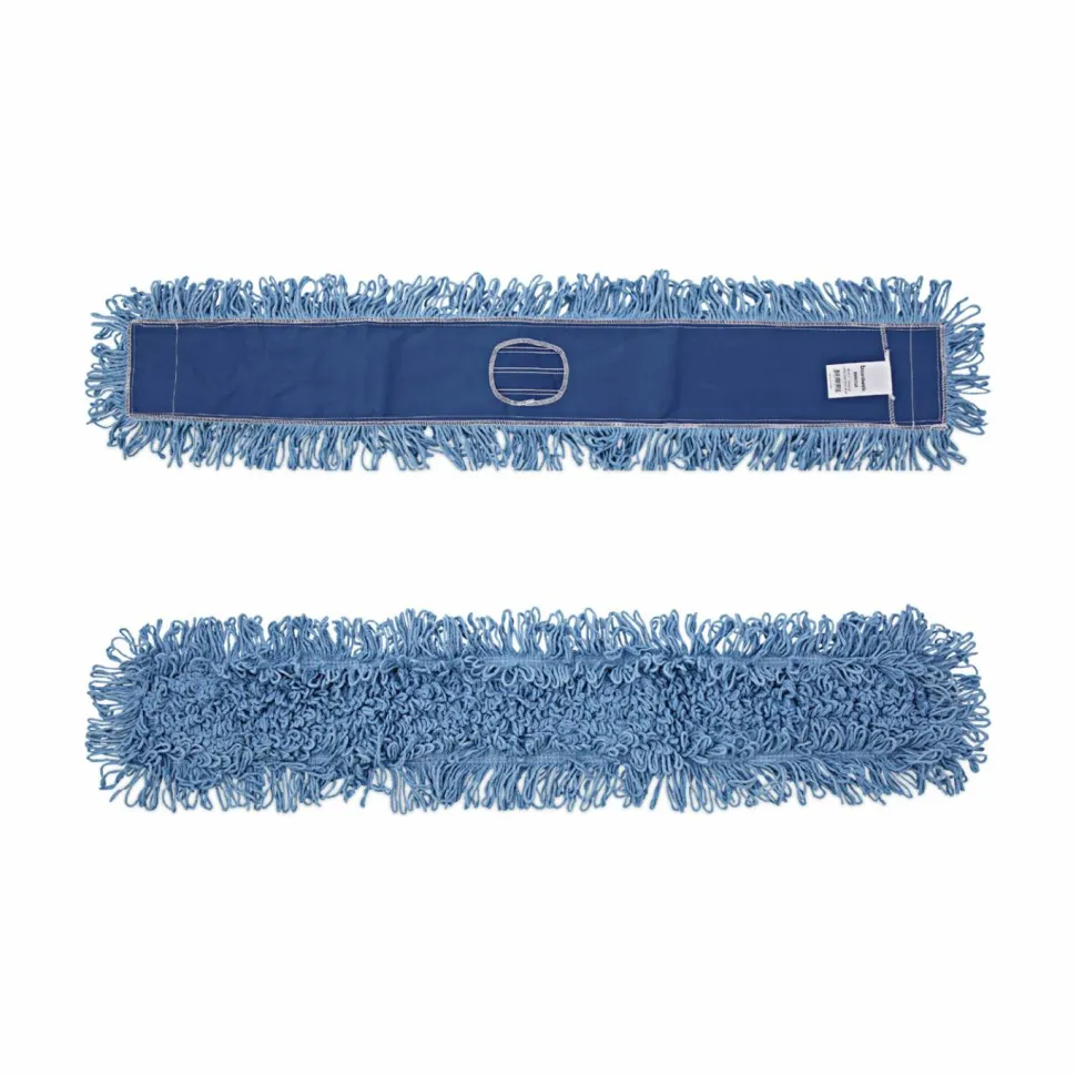 Boardwalk Dust Mop Head, Cotton/Synthetic Blend, 48" x 5", Blue