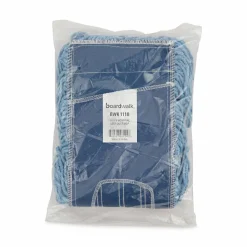 Boardwalk Dust Mop Head, Looped-End, Cotton/Synthetic Fibers, 18 x 5, Blue