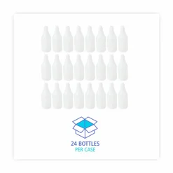 Boardwalk Embossed Plastic Spray Bottle, 24 oz, Clear, 24/Carton
