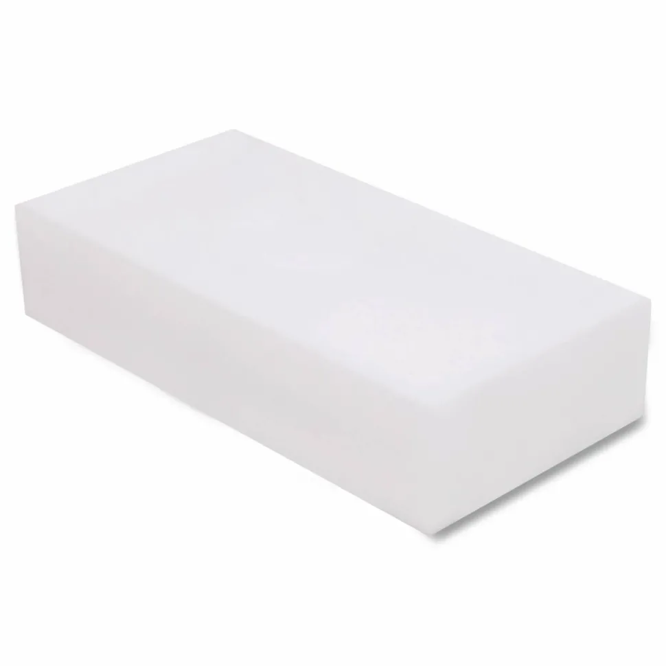 Boardwalk Eraser Pads, 2.5 x 4.5, 1" Thick, White, 6 Pads/Pack, 6 Packs/Carton