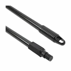 Boardwalk Fiberglass Broom Handle, Nylon Plastic Threaded End, 1" dia x 60", Black