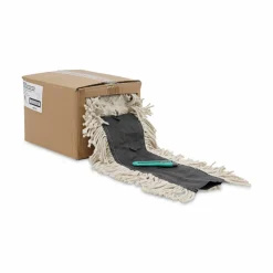 Boardwalk Flash Forty Disposable Dust Mop Heads, Cotton, 5", Natural