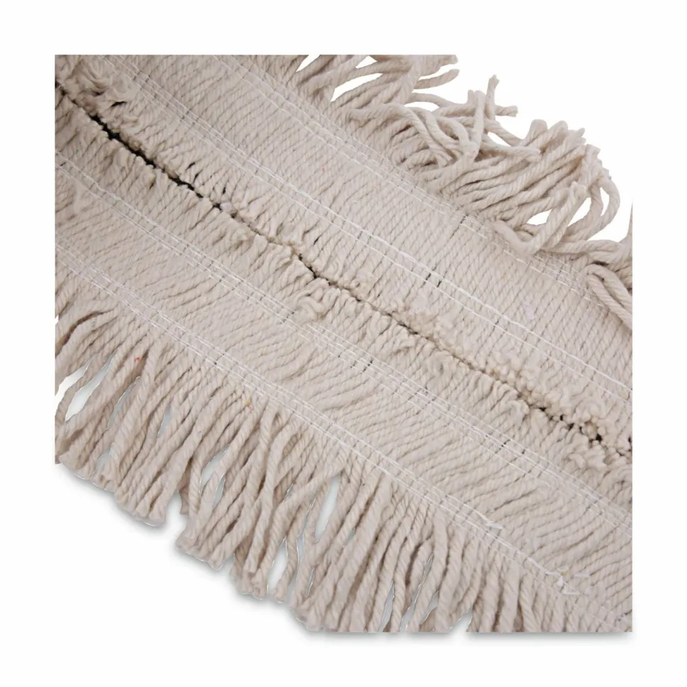 Boardwalk Flash Forty Disposable Dust Mop Heads, Cotton, 5", Natural
