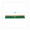 Boardwalk Floor Broom Head, 3" Green Flagged Recycled PET Plastic Bristles, 24" Brush