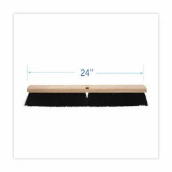 Boardwalk Floor Brush Head, 3" Black Polypropylene Bristles, 24" Brush