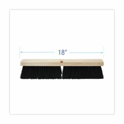 Boardwalk Floor Brush Head, 3" Black Medium Weight Polypropylene Bristles, 18" Brush
