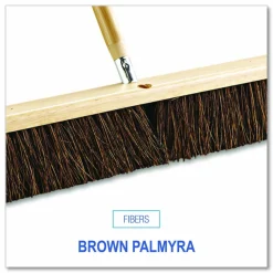 Boardwalk Floor Brush Head, 3.25" Brown Palmyra Fiber Bristles, 36" Brush