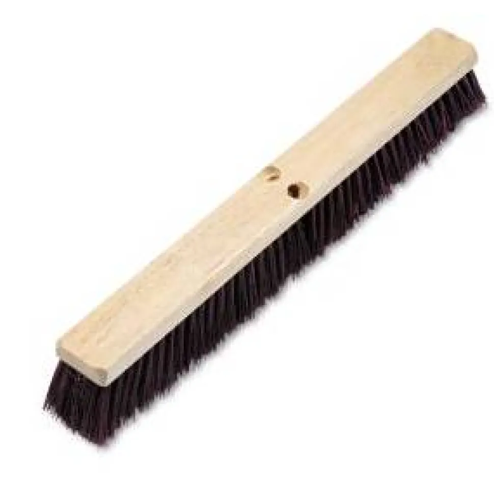 Boardwalk Floor Brush Head, 3.25" Maroon Stiff Polypropylene Bristles, 24" Brush
