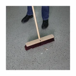 Boardwalk Floor Brush Head, 3" Maroon Heavy-Duty Polypropylene Bristles, 18" Brush