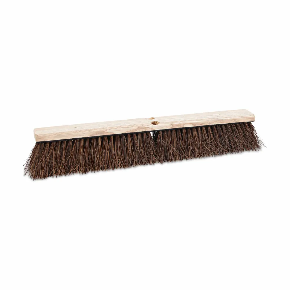 Boardwalk Floor Brush Head, 3.25" Natural Palmyra Fiber Bristles, 24" Brush